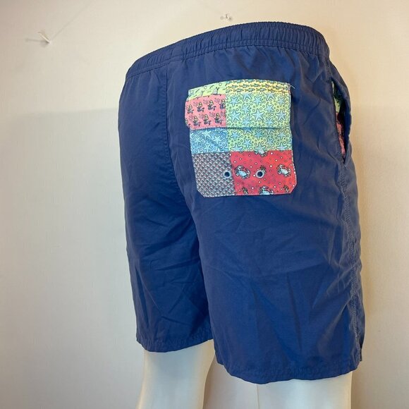 Vineyard Vines Boy's Patchwork Panel Chappy Swim Trunks - Size XL (18) - Picture 3 of 4